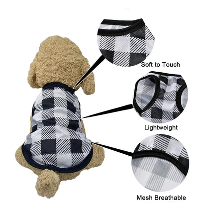 Plaid Summer Dog & Cat Vest