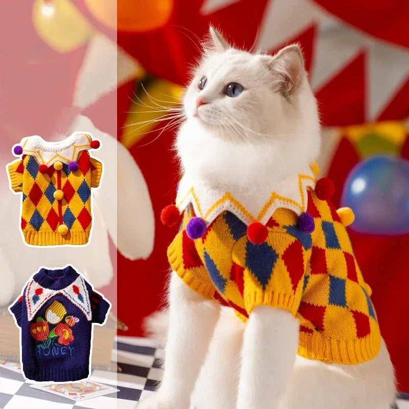 Jester Pet Sweater Costume
