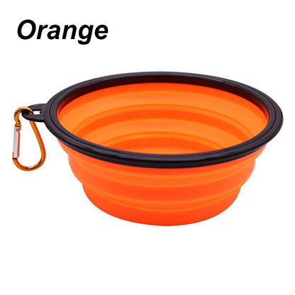 Collapsible Travel Pet Bowl with Carabiner