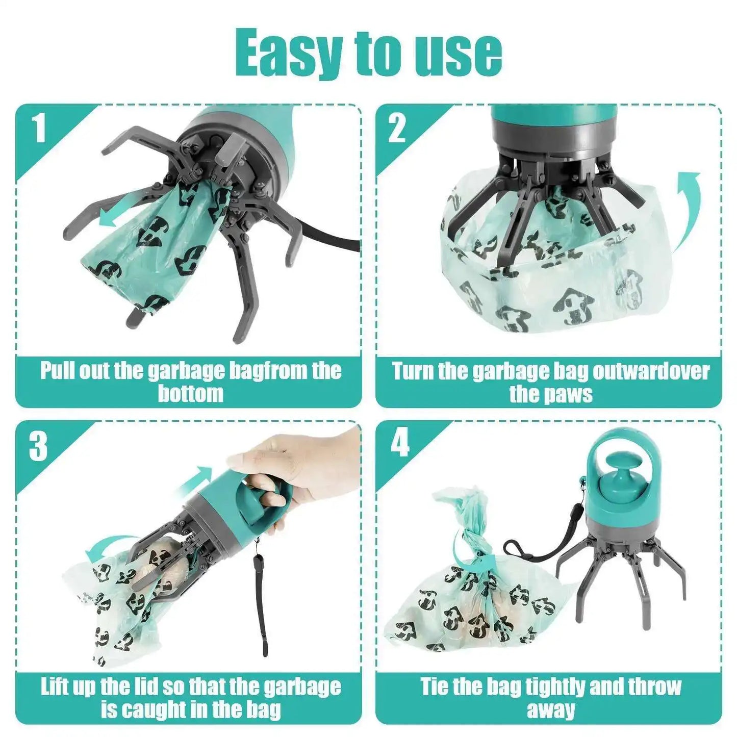 Dog Cleanup Scooper & Waste Bag Options