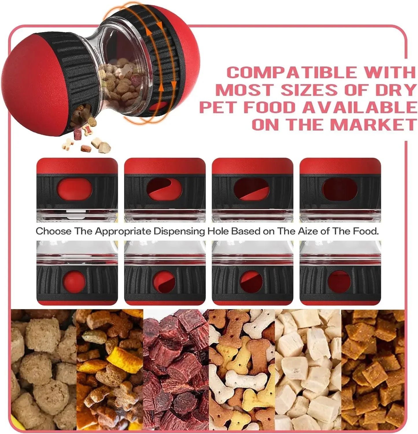 Interactive Treat Dispensing Dog Ball