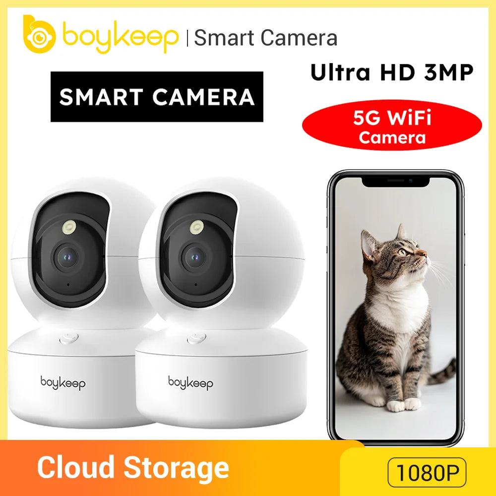 BoyKeep 2-Pack Pet Cam with Night Vision