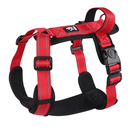 Reflective Adjustable Dog Harness with Optional Leash