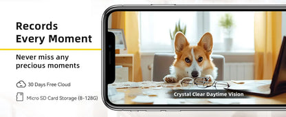 BoyKeep 2-Pack Pet Cam with Night Vision