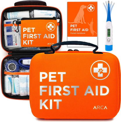Hard Case Pet First Aid Kit for Dogs & Cats
