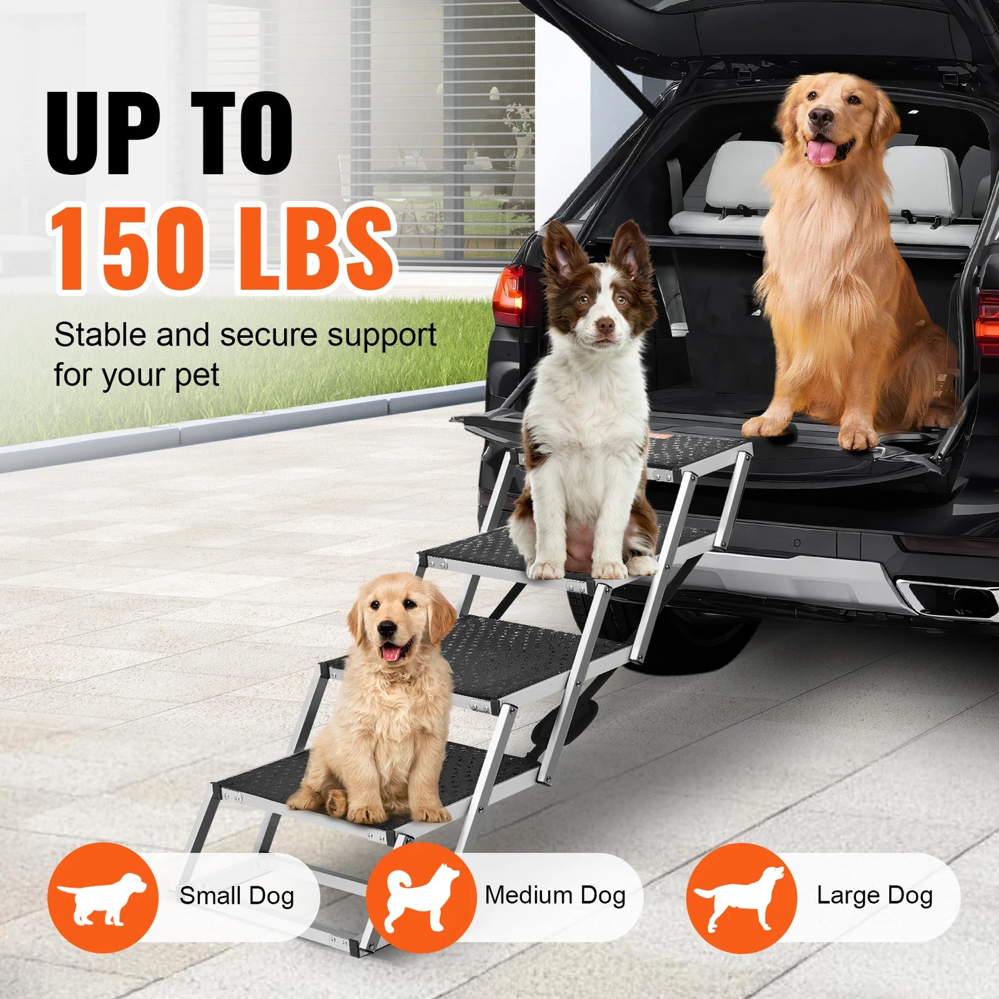 Foldable Dog Car Stairs