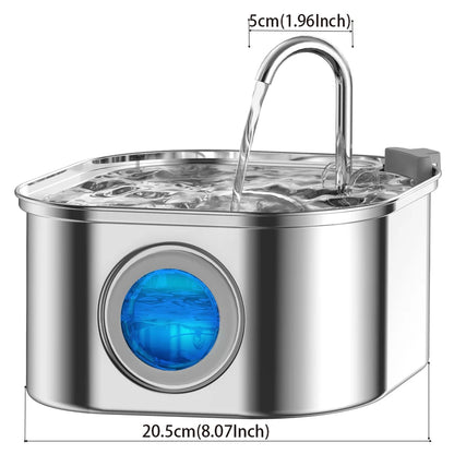 Premium 3.2L Stainless Pet Water Fountain