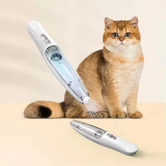 Low Noise Pet Paw Trimmer with Hair Suction