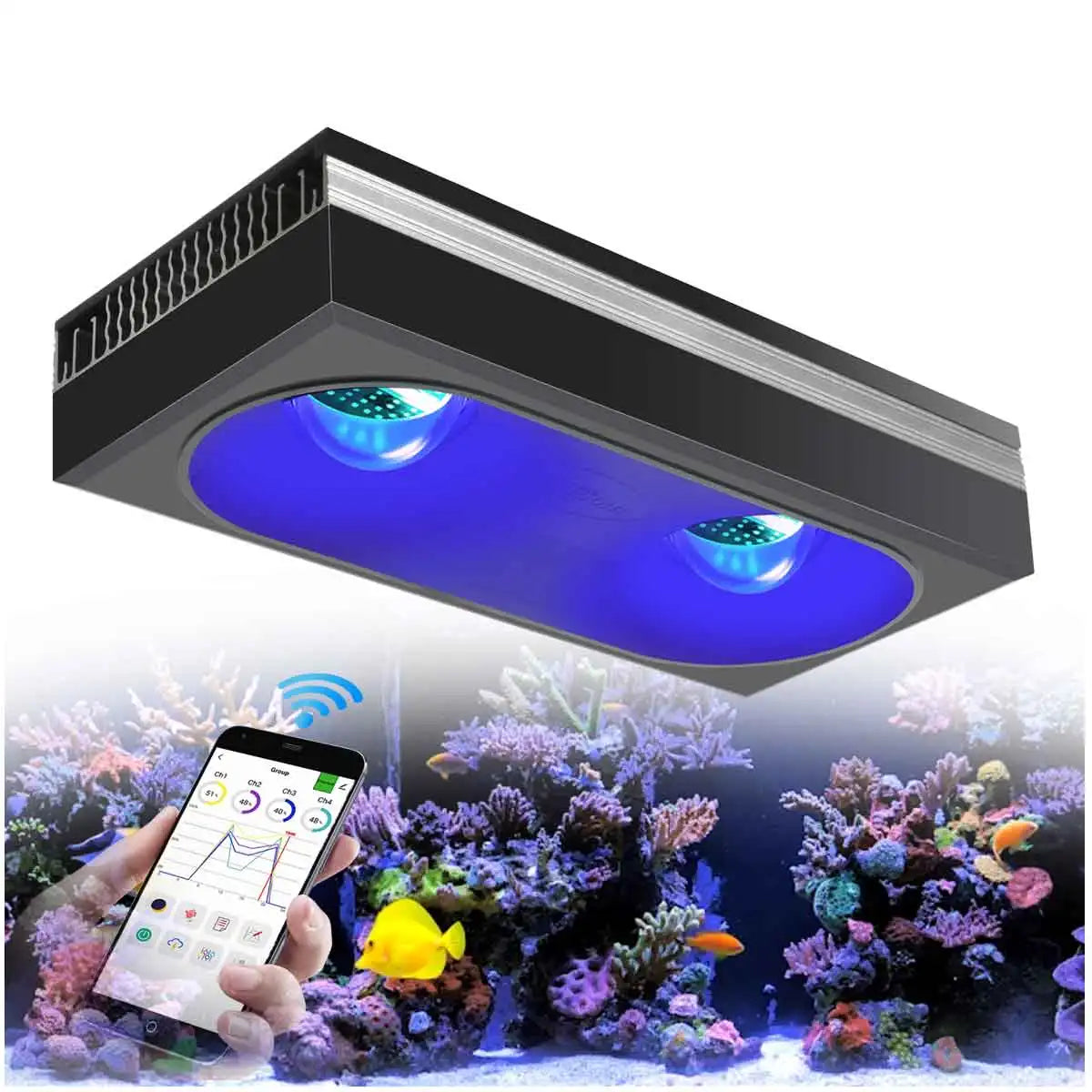 PopBloom RL180 180W Wi-Fi Reef Light Kit