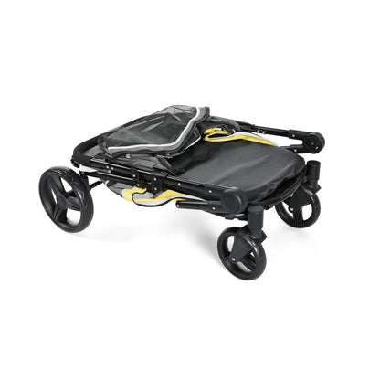 Heavy-Duty Pet Wagon Stroller (Foldable, Dual-Entry)