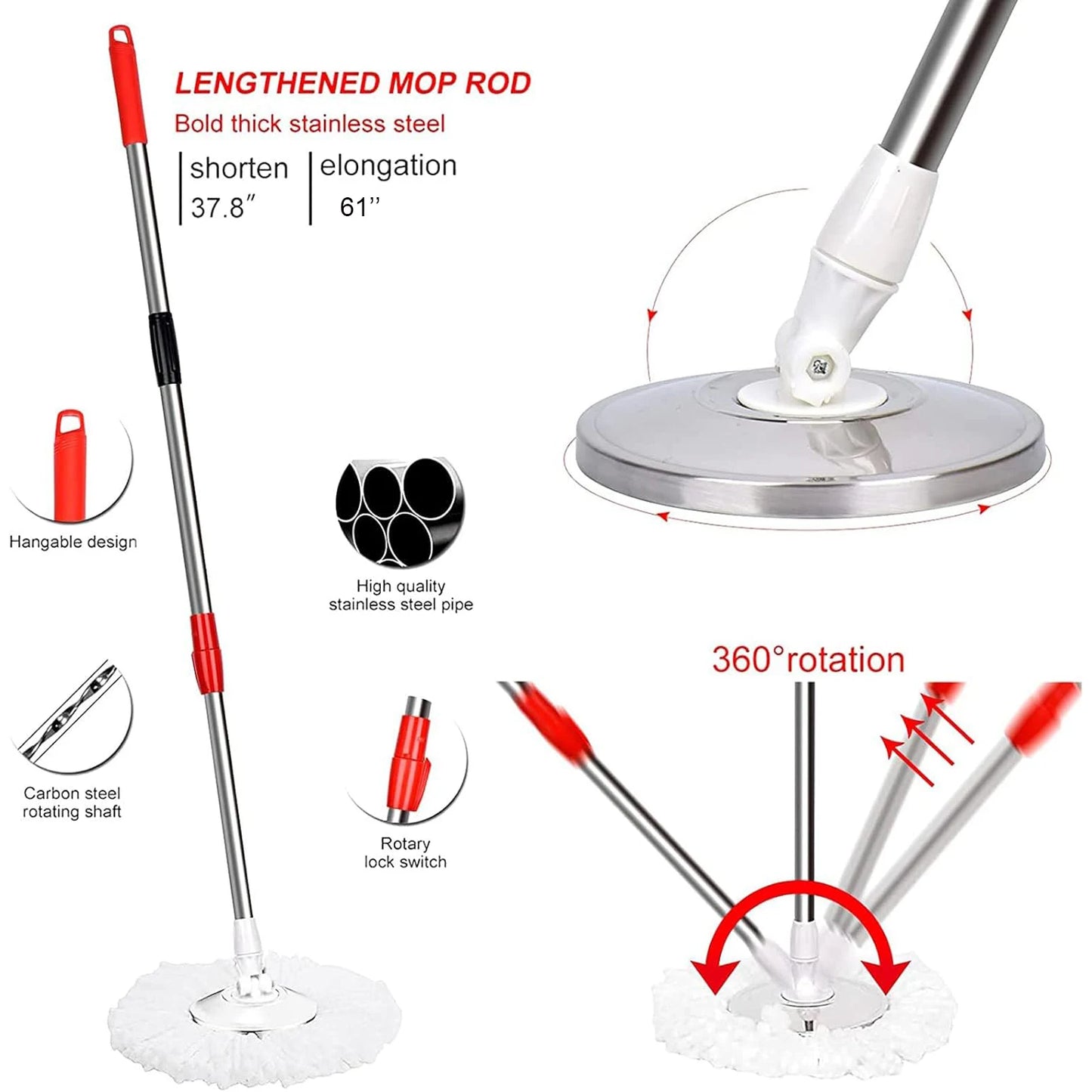 360° Spin Mop Bucket Set