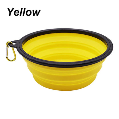 Collapsible Travel Pet Bowl with Carabiner