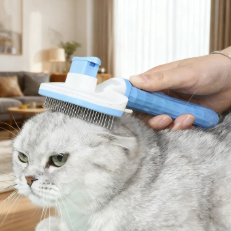 Self-Cleaning Pet Hair Remover Brush