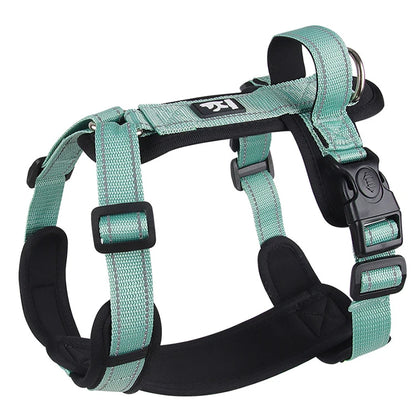 Reflective Adjustable Dog Harness with Optional Leash