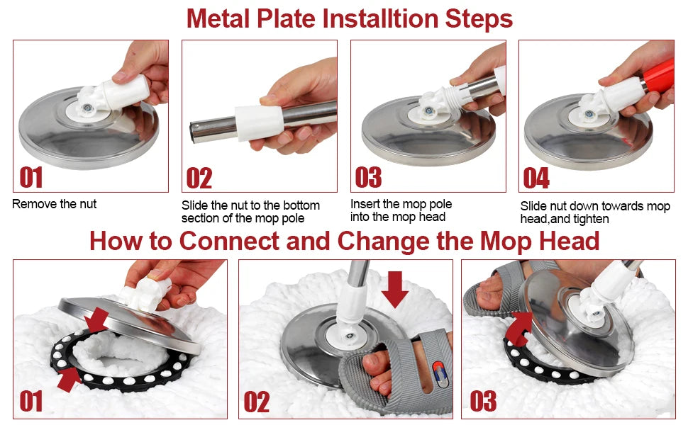 360° Spin Mop Bucket Set
