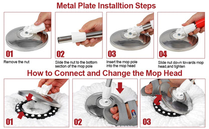 360° Spin Mop Bucket Set