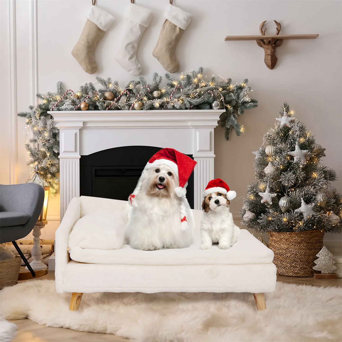 Minimalist Elevated Pet Sofa Bed