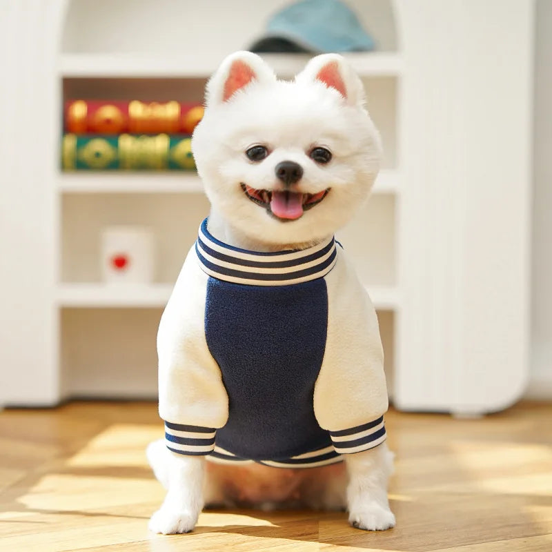 Cozy Fleece Dog Jacket with Built-In D-Ring