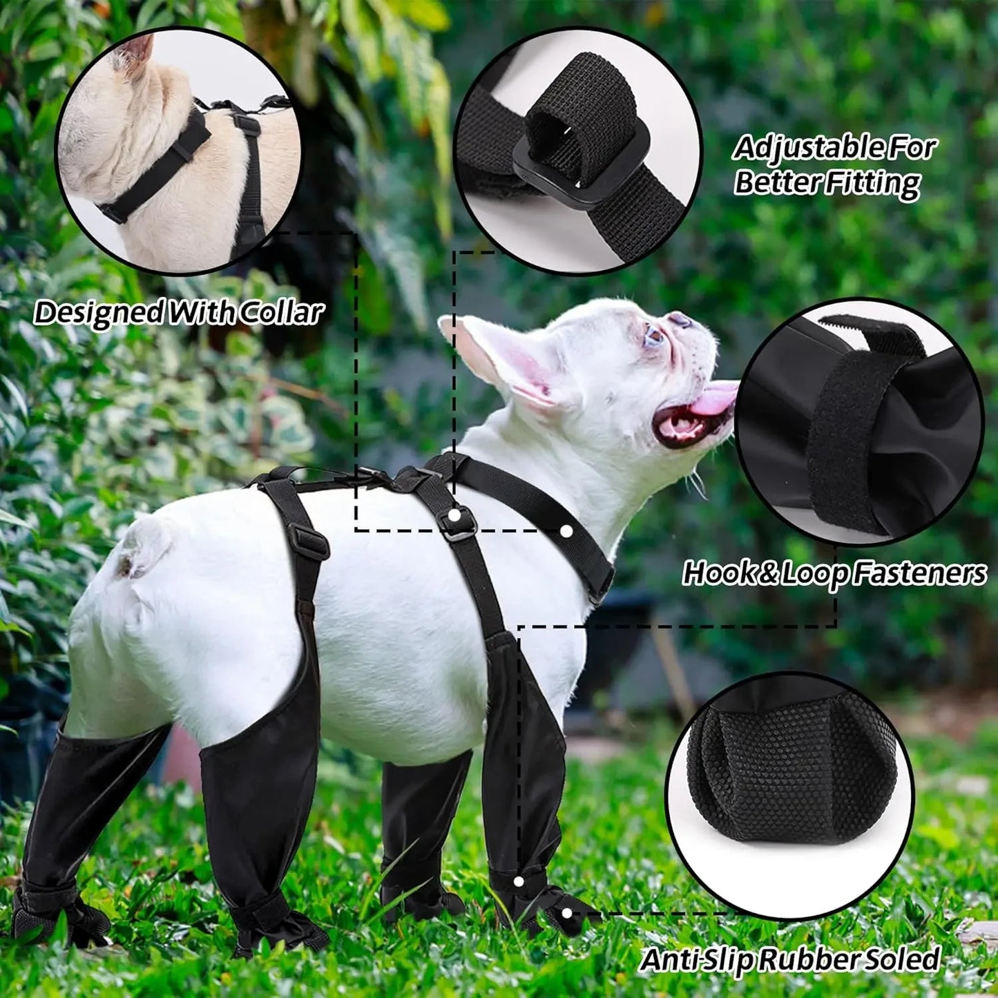 Dog Suspender Boots Paw Protectors