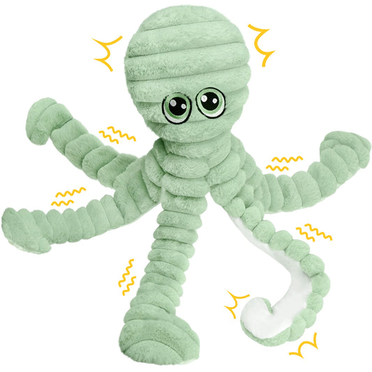 Plush Octopus Squeaky Dog Toy