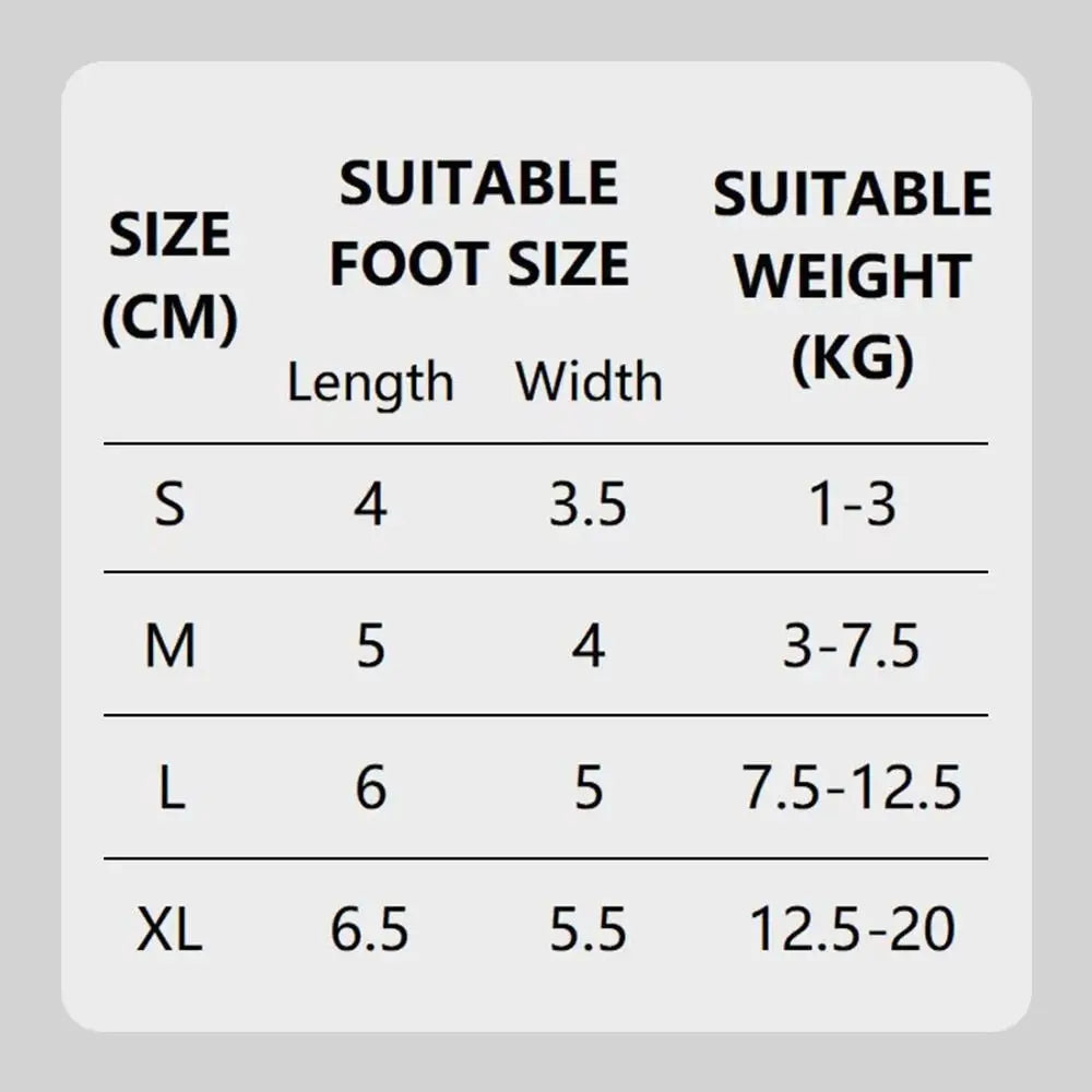 4-Pack Waterproof Anti-Slip Dog Booties (Sock Style)