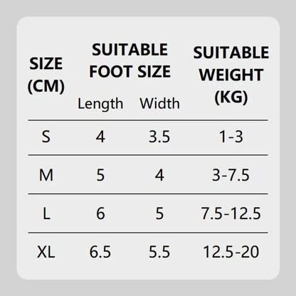 4-Pack Waterproof Anti-Slip Dog Booties (Sock Style)