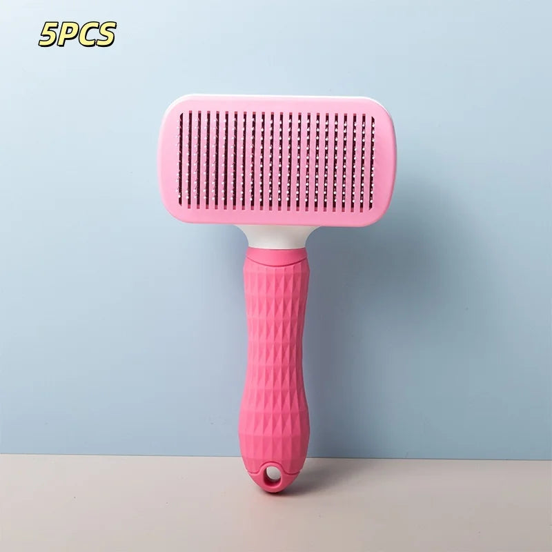 Self-Cleaning Pet Hair Remover Brush