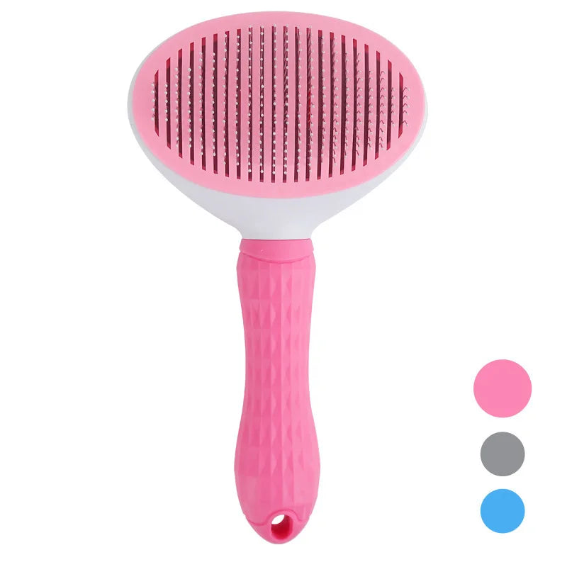 Self-Cleaning Pet Hair Remover Brush