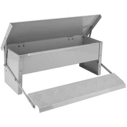 Metal Treadle Chicken Feeder - Rat Proof, No-Waste (11 lbs.)