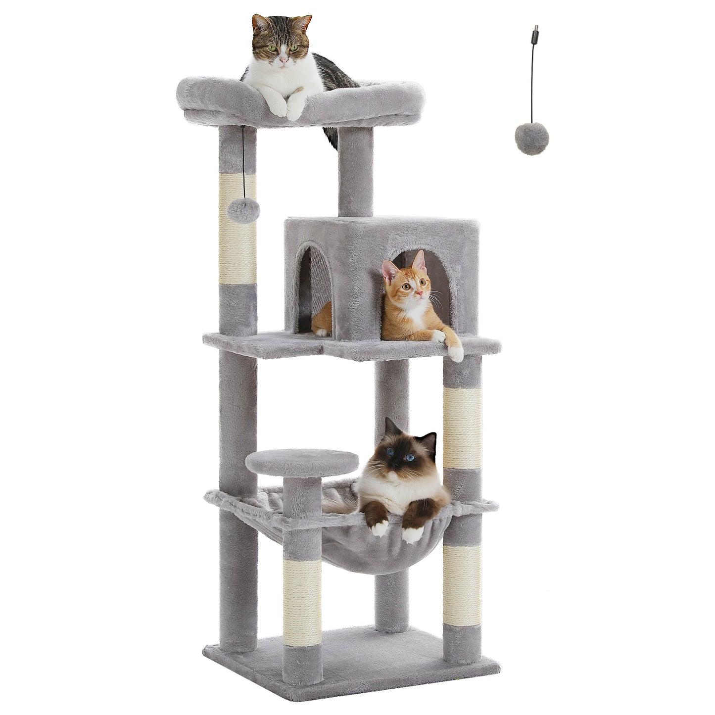 5-Level Cat Tower with Metal Frame