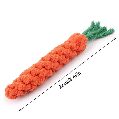 Carrot Rope-Like Dog Chew Toy