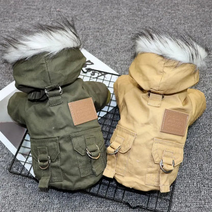 Hooded Winter Dog Coat