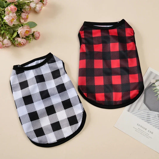 Plaid Summer Dog & Cat Vest