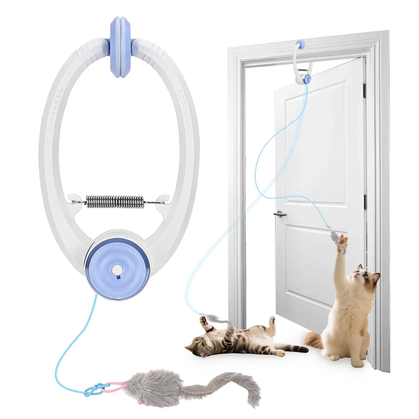 Rechargeable Door-Hanging Interactive Cat Toy