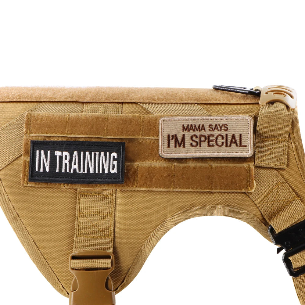 12-Piece Tactical Dog Patch Bundle for Harnesses & Vests