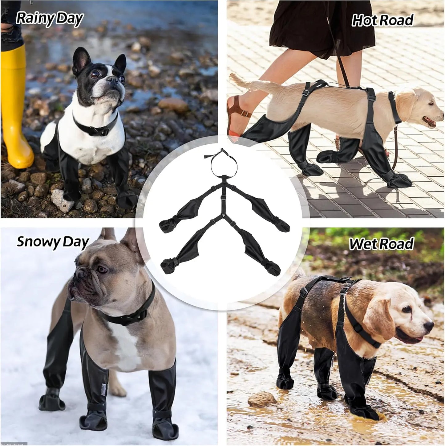 Dog Suspender Boots Paw Protectors
