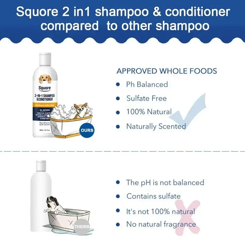 2-in-1 Gentle Pet Shampoo & Conditioner
