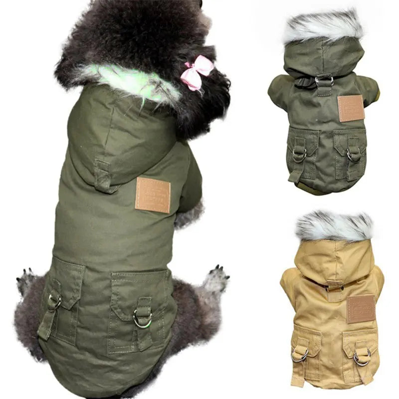 Hooded Winter Dog Coat
