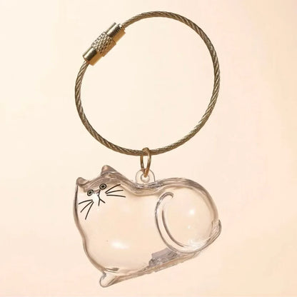 Pet Hair Memorial Keepsake Keychain