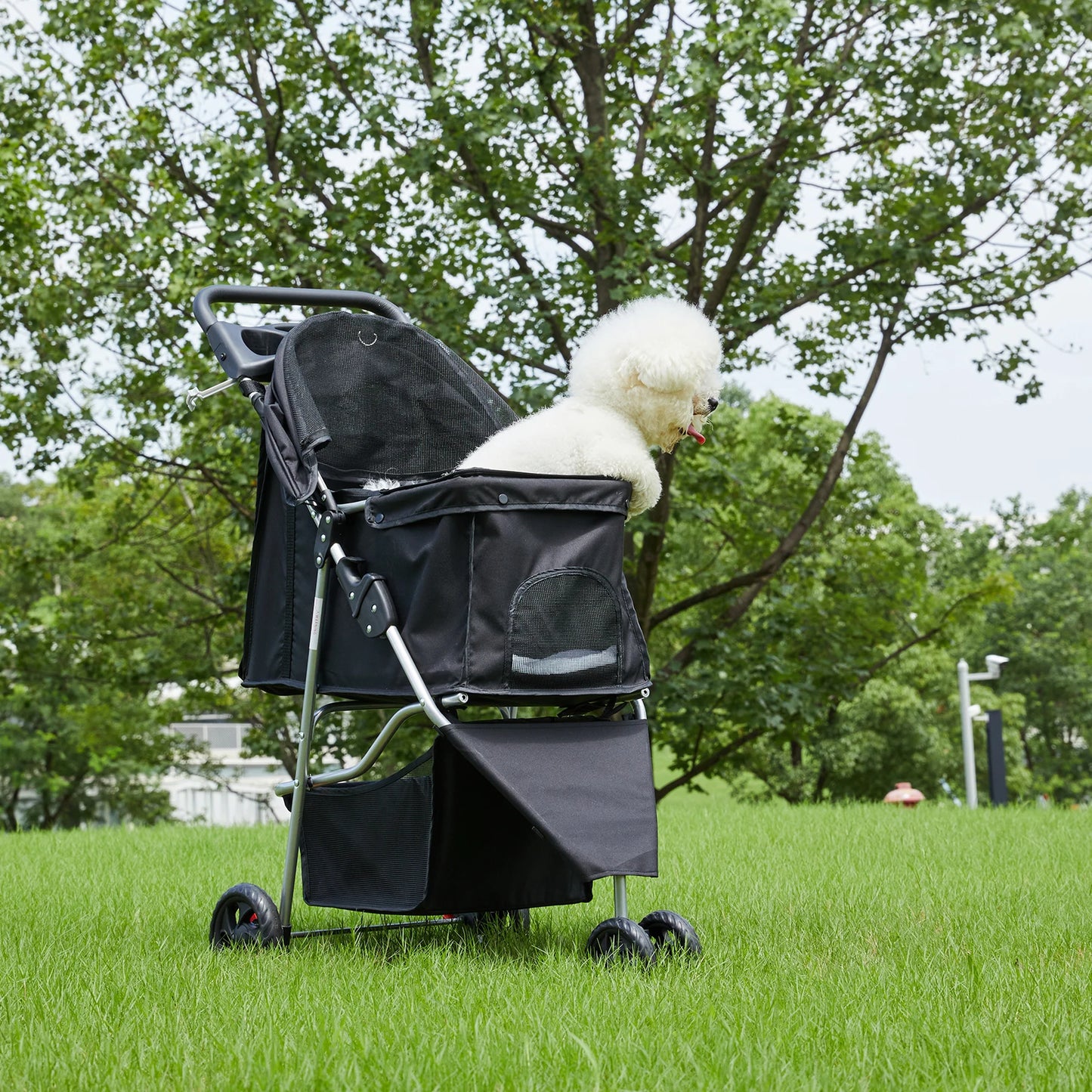Foldable Pet Stroller for Small Dogs & Cats