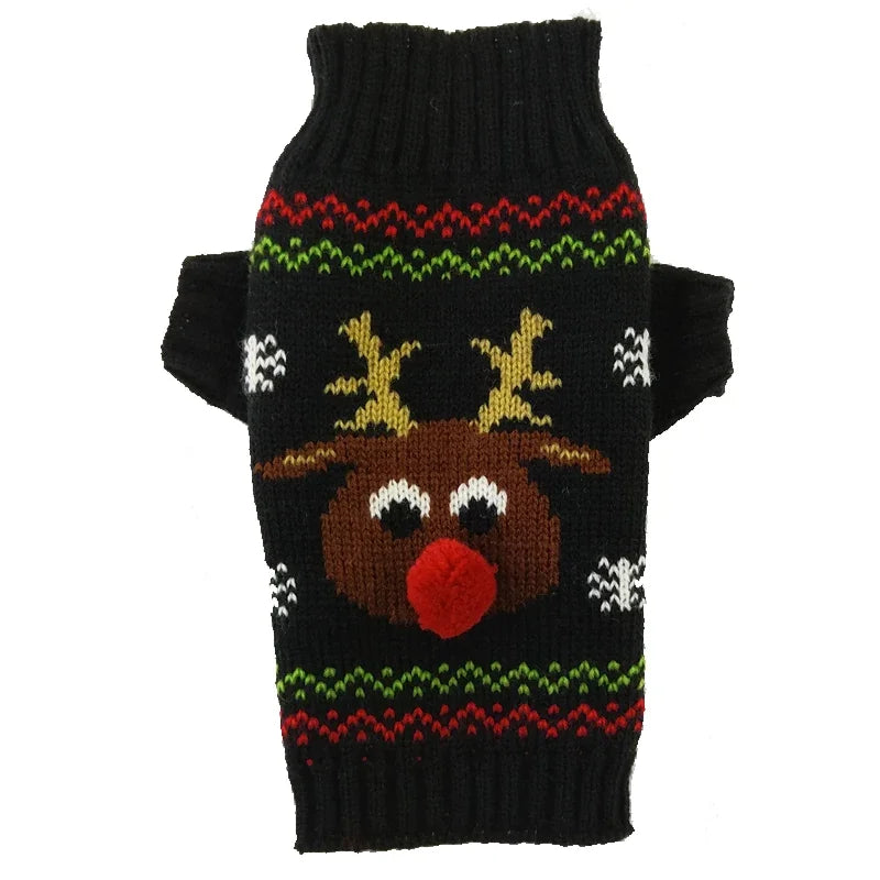 Knitted Winter Dog Sweater