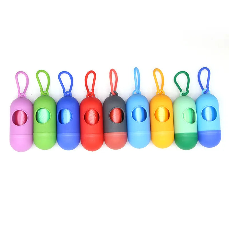 Portable Dog Waste Bag Dispenser with Bags