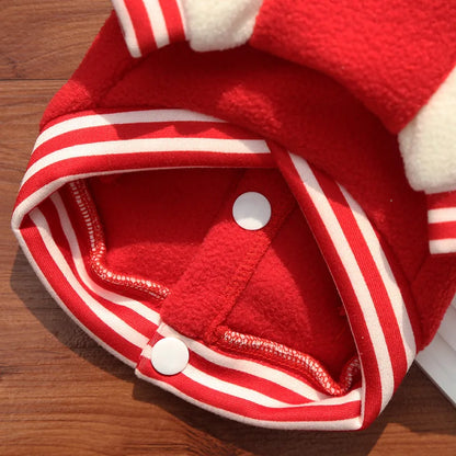 Cozy Fleece Dog Jacket with Built-In D-Ring
