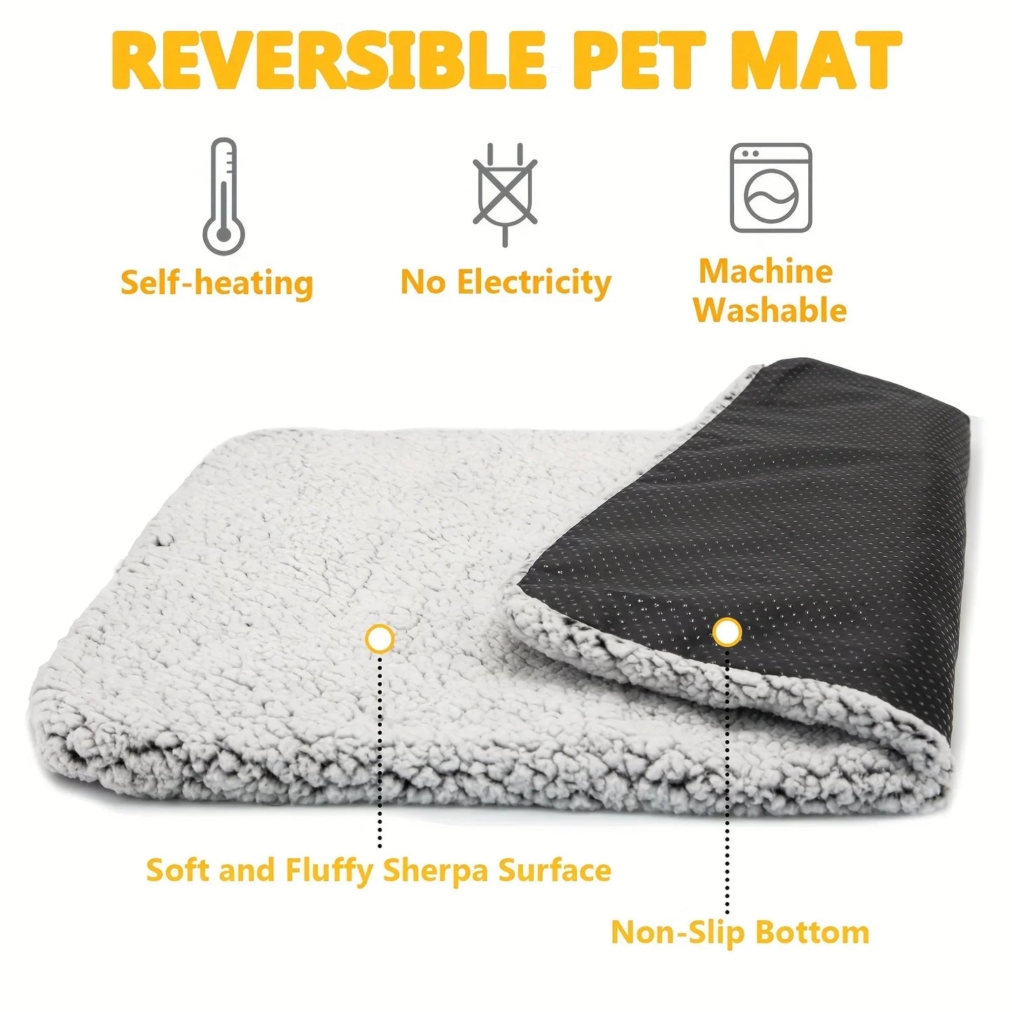 Self-Heating Pet Pad No Electricity
