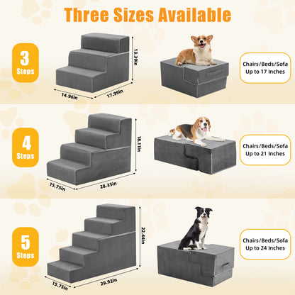 Foam Dog Stairs for Beds & Sofas