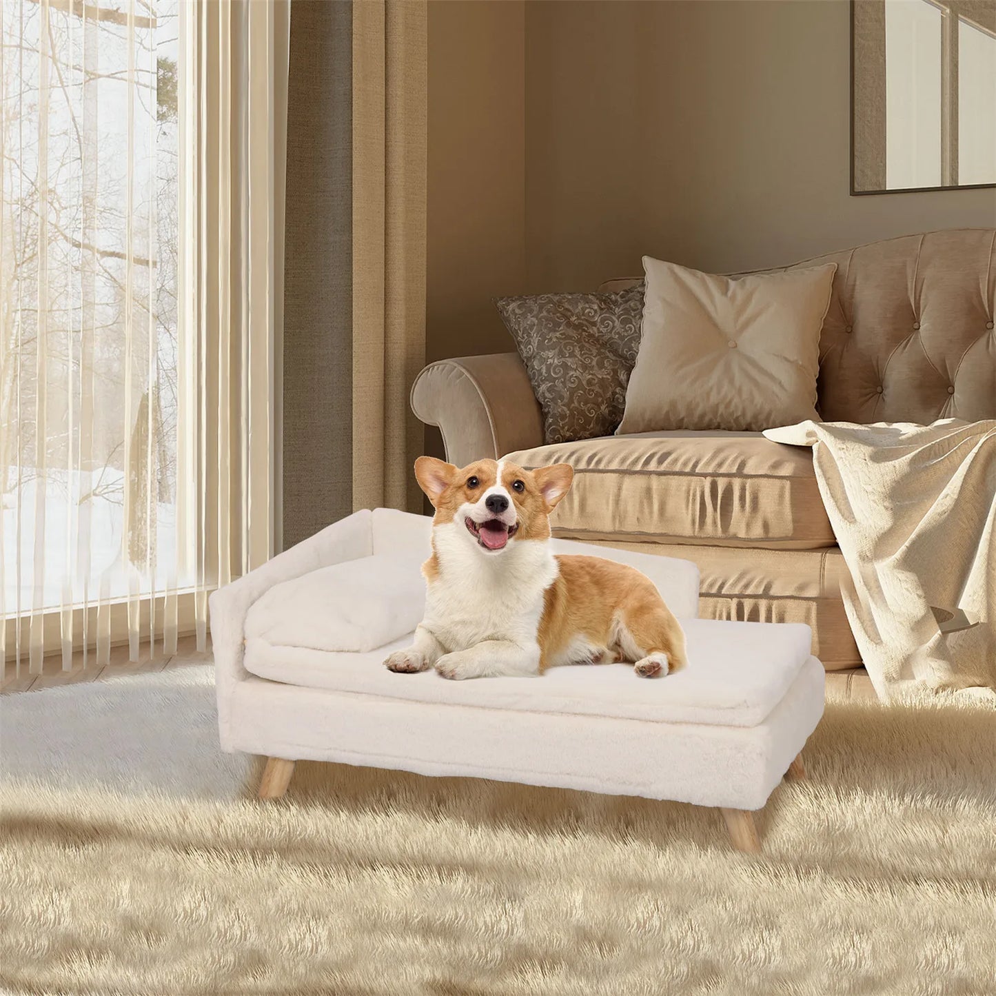 Minimalist Elevated Pet Sofa Bed