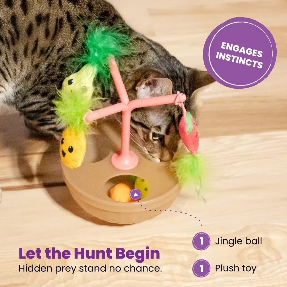 Wobbling Fruit Bowl Cat Toy