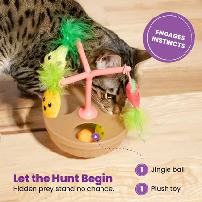 Wobbling Fruit Bowl Cat Toy