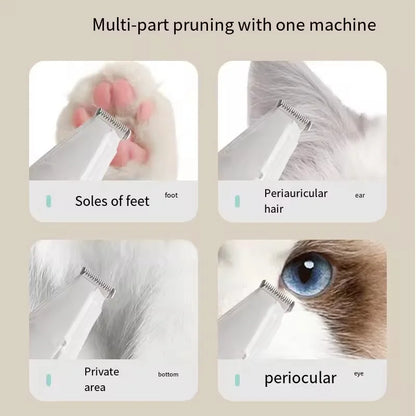 Low Noise Pet Paw Trimmer with Hair Suction