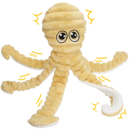 Plush Octopus Squeaky Dog Toy